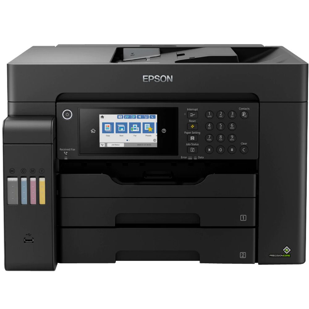 Foto do Produto Impressora Epson Ecotank L15150 AIO A3+ 4X1 I/S/C/F USB/Rede/Wireless Preto - Bivolt