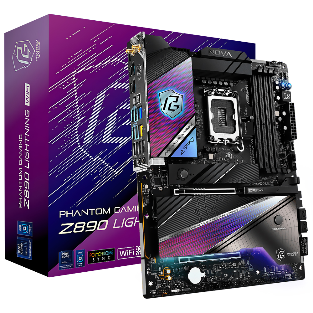 Foto do Produto Placa Mae ASRock Z890 Nova Wi-Fi Socket LGA 1851 / DDR5
