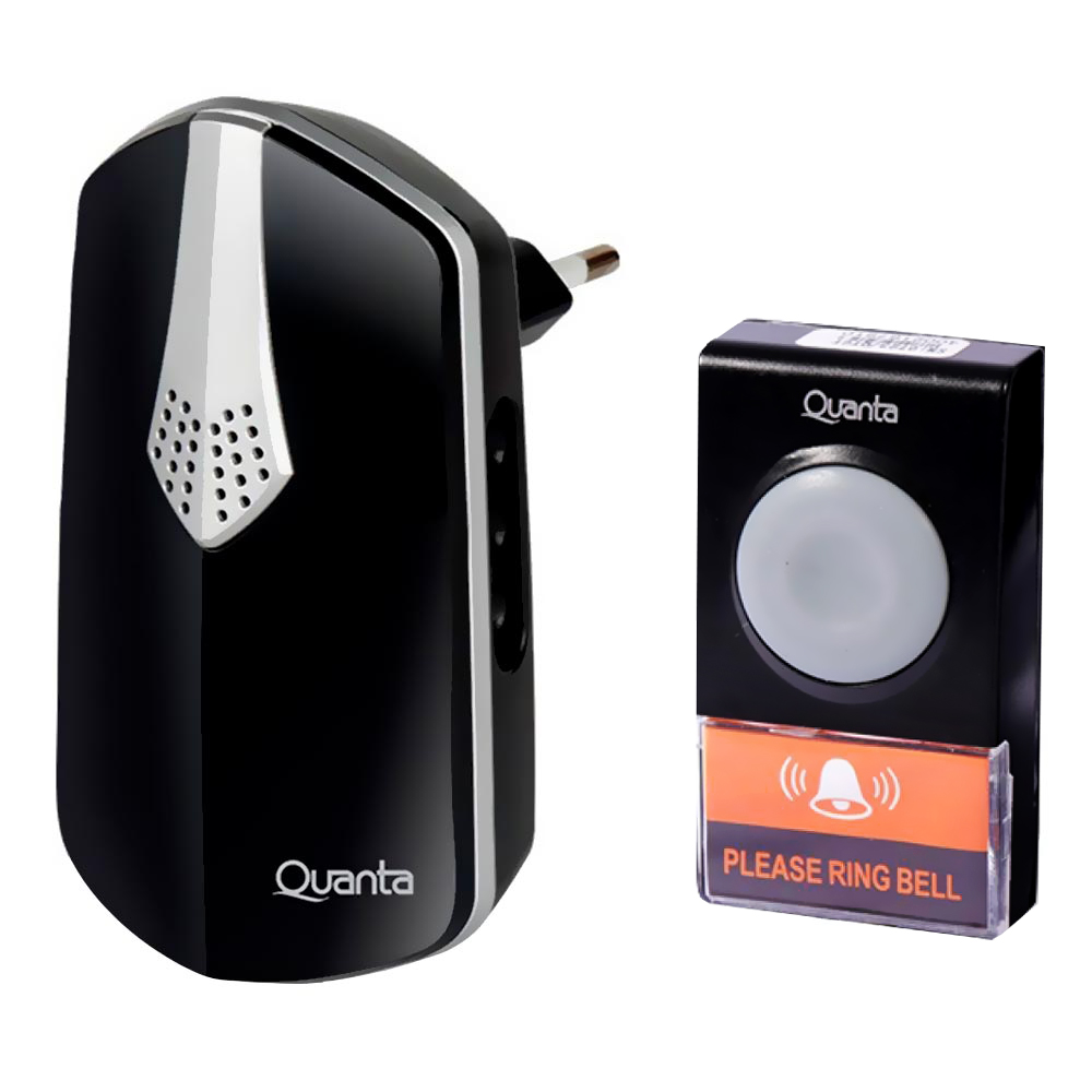 Foto do Produto Campainha Eletronica Quanta QTCWE05I / Wireless - Preto