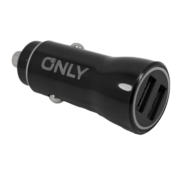 Foto do Produto Carregador para Auto 2USB com Cabo iPhone 12V Negro