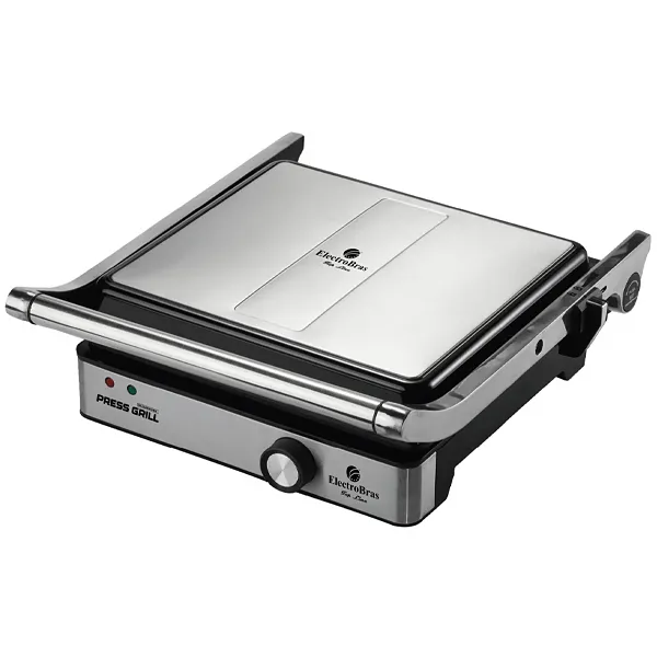 Foto do Produto Sanduicheira e Grill Electrobras Press Grill EBPG-03 1.500 watts 127V ~ 60Hz - Prata/Preta