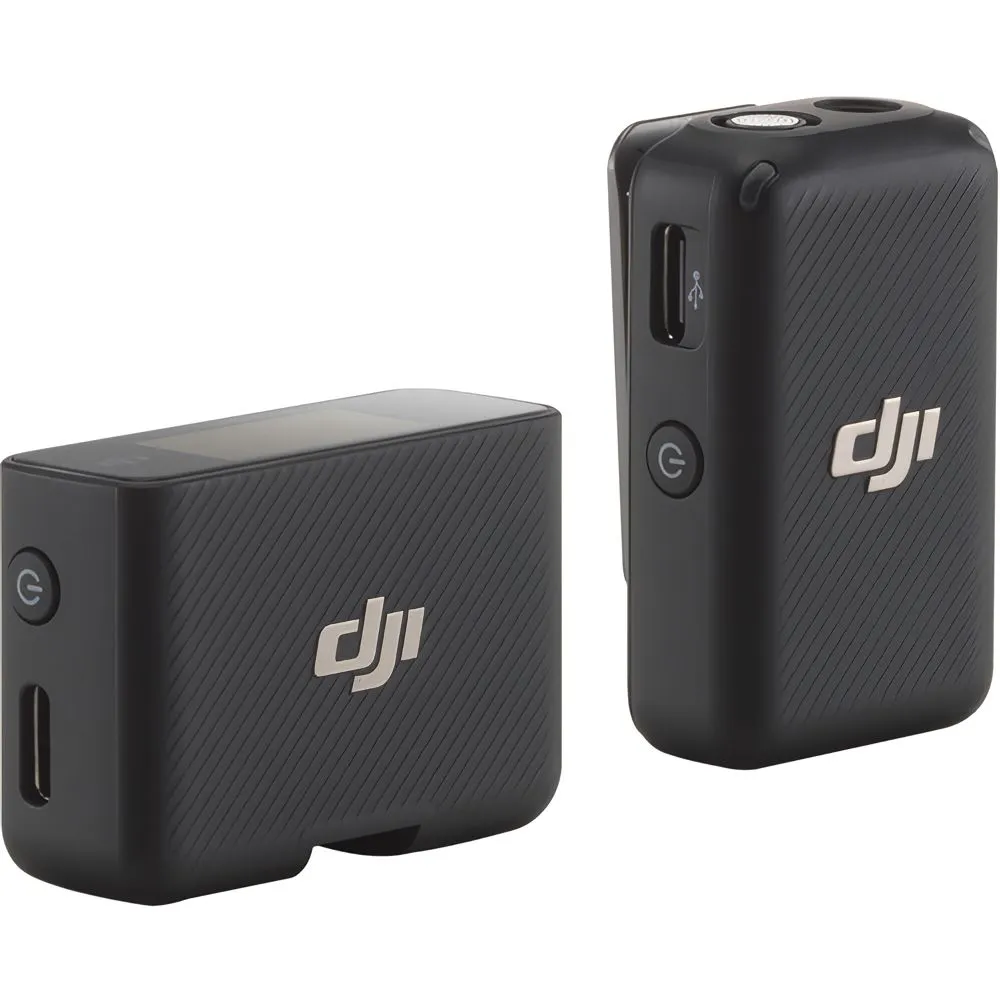 Foto do Produto DJI MICRÓFONO MIC (1TX+1RX) (FCC) SEDA USB-C JACK 3.5MM GREY
