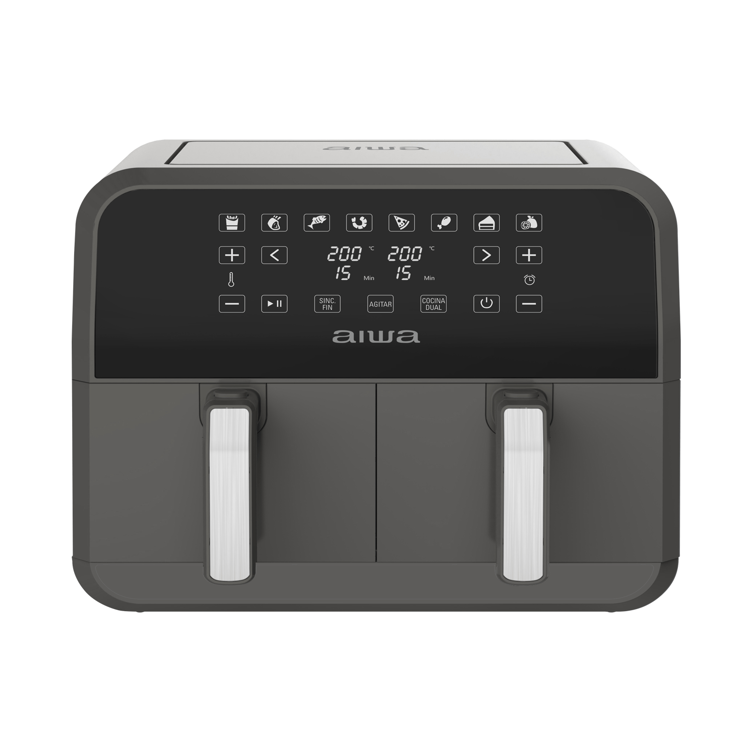 Foto do Produto Fritadeira Elétrica Aiwa AWFT8003 - 1700W - 8L - 220V 50/60Hz - Cinza