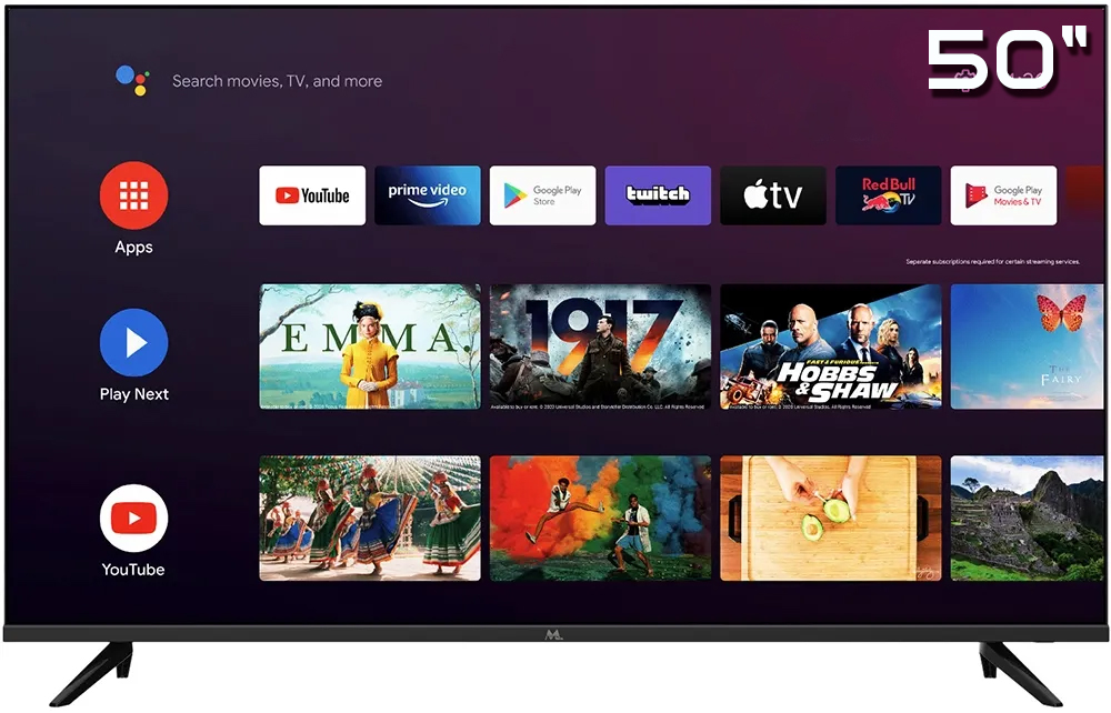 Foto do Produto Smart TV LED Mtek 50" MK50FSAU 4K Ultra HD