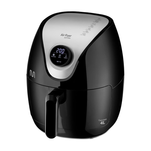 Foto do Produto Fritadeira Eletrica Multilaser Gourmet CE169 / 4 Litros / 200º / 1500W / 220V - Preto