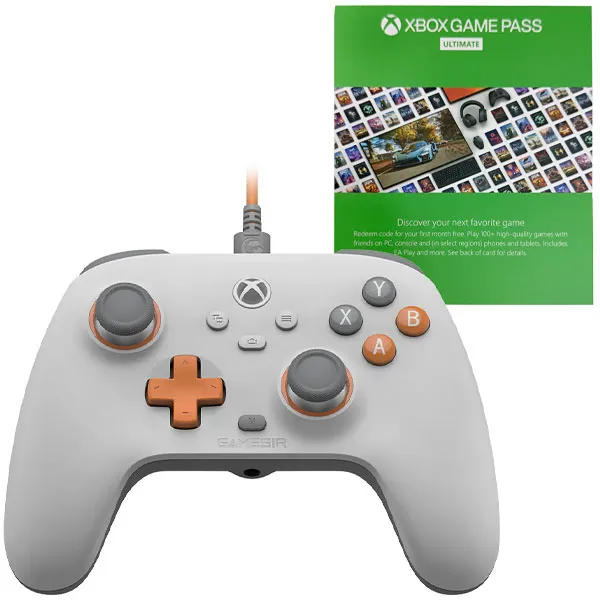 Foto do Produto Controle GameSir T7 para PC/Xbox - Branco/Cinza