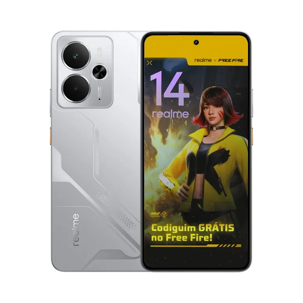 Foto do Produto CELULAR REALME 14 RMX5070 5G 8/256GB MECHA SILVER