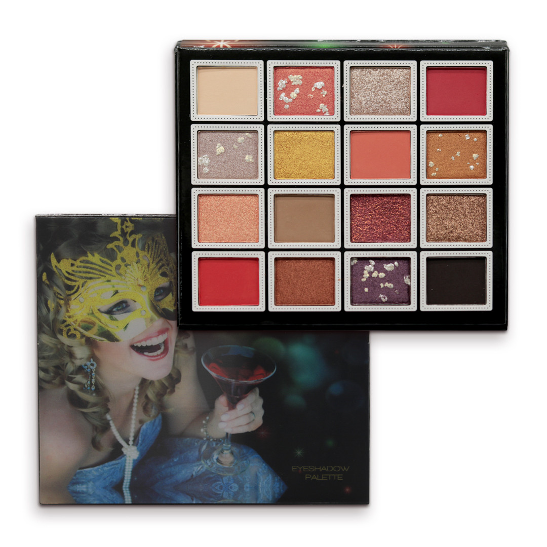 Foto do Produto SOMBRAS MISS ROSE 16 COLORES PALETA