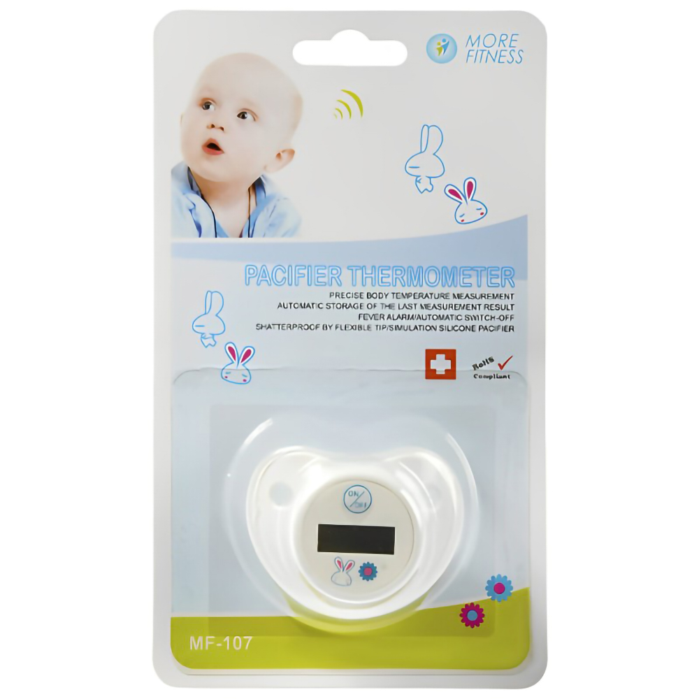 Foto do Produto Termômetro Chupeta Digital More Fitness MF-107 - Branco
