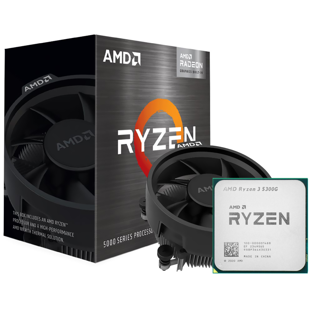 Foto do Produto Processador AMD Ryzen 3 5300G Socket AM4 / 4.2GHz / 10MB