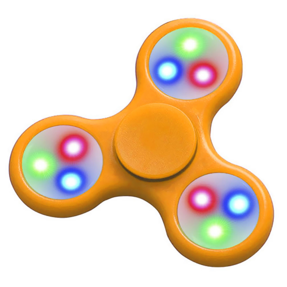 Foto do Produto Spinner Fidget Anti Stress LED Laranja