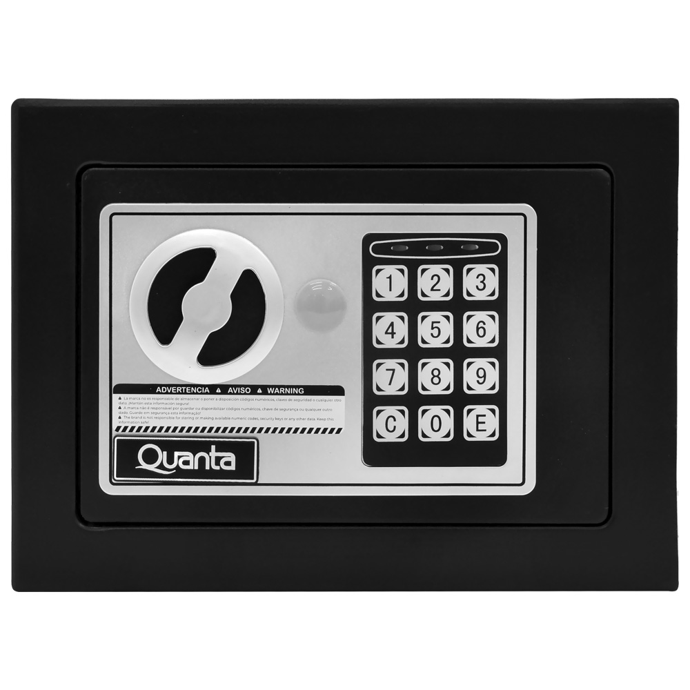 Foto do Produto Cofre Digital Quanta QTCFN5 5L - Preto