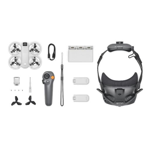 Foto do Produto Drone DJI Neo Motion Fly More Combo - 4K - Wi-Fi/Bluetooth - Com Controle - Cinza