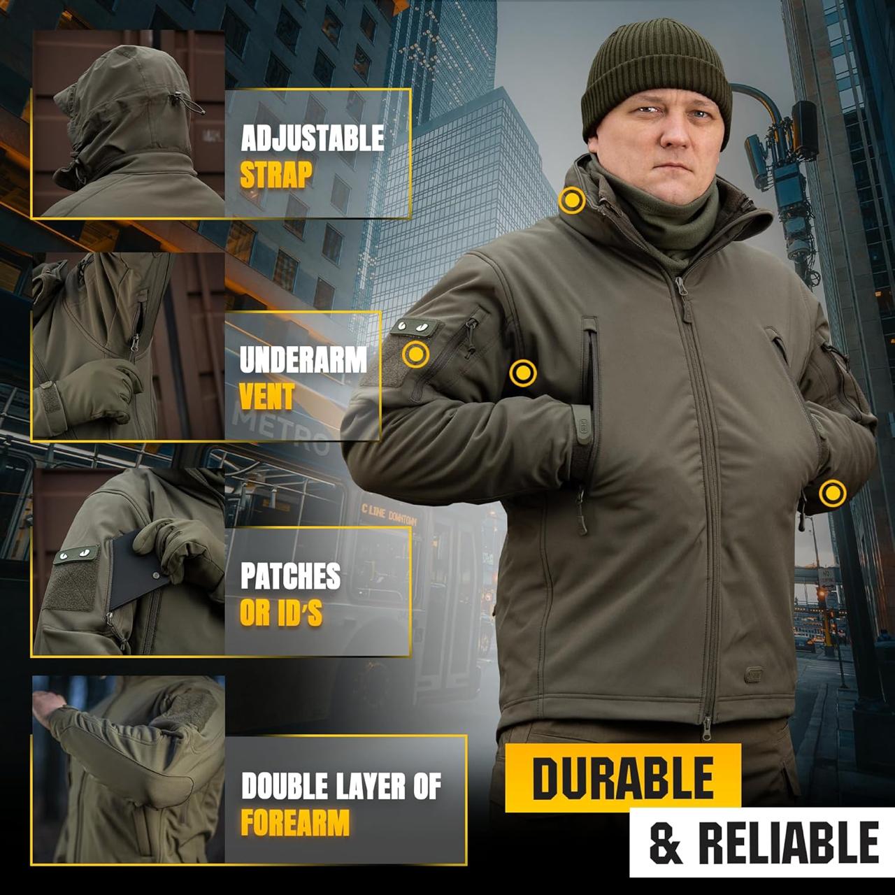 Foto do Produto JAQUETA TATICA MILITAR IMPERMEAVEL VERDE SNP1226-V S