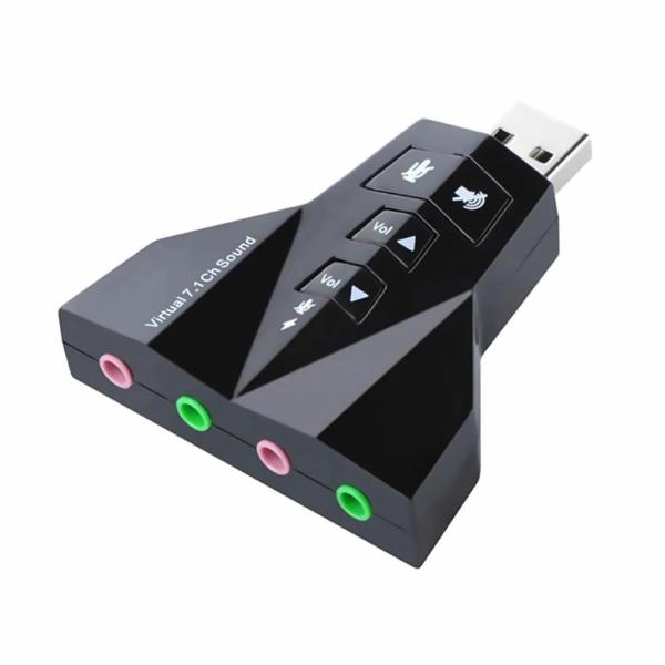 Foto do Produto Placa de Som USB 7.1CH Virtual