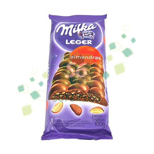 Foto do Produto CHOCOLATE MILKA LEGER B ALMENDRAS 110G