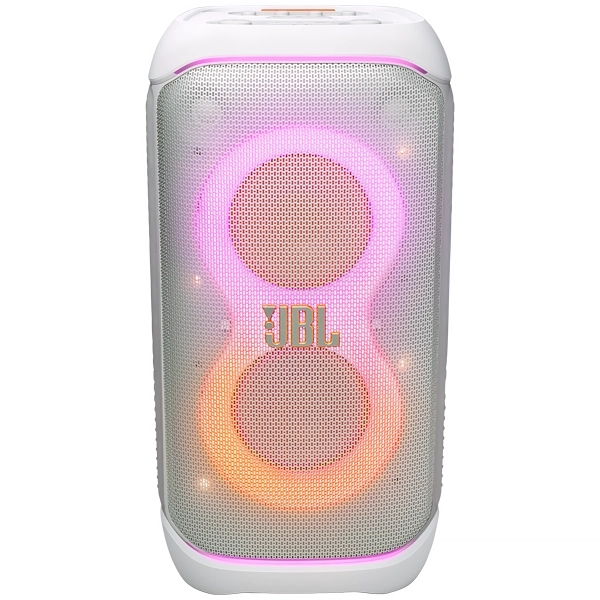 Foto do Produto Caixa de Som JBL Partybox STAGE 320 240 watts RMS com Bluetooth e USB Bivolt - Branca