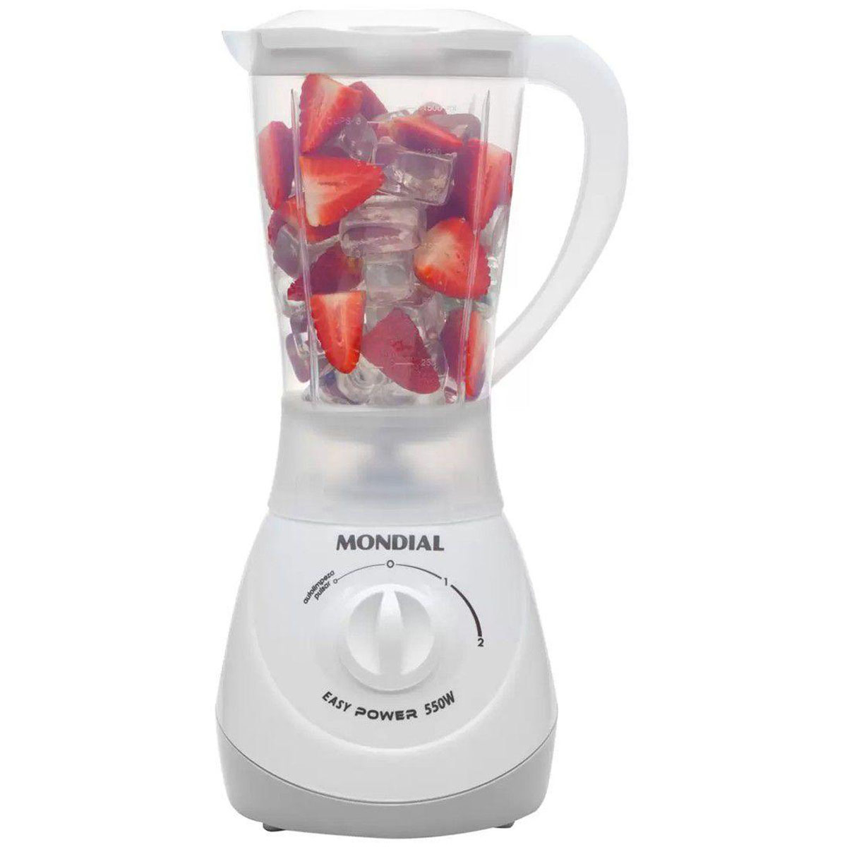 Foto do Produto Liquidificador Mondial Easy Power L-550-W - 550W - 1.5L - 220V 50/60Hz - Branco