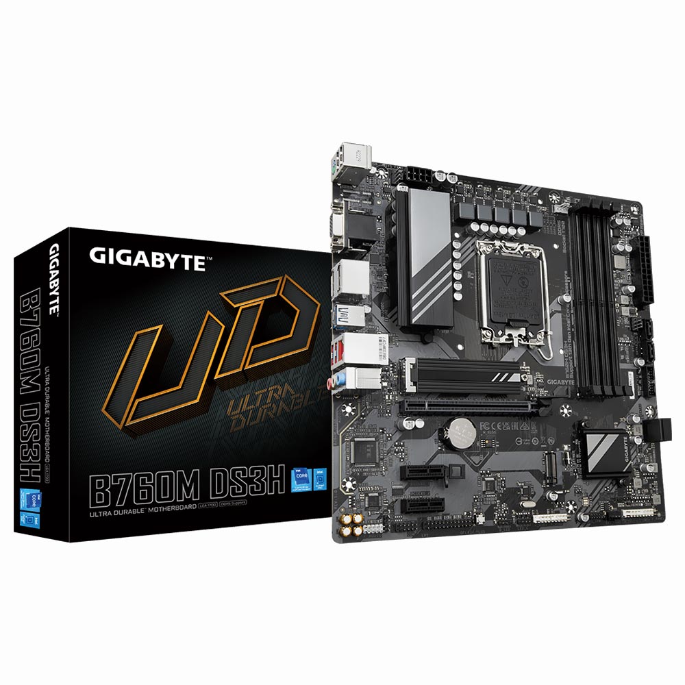 Foto do Produto Placa Mae Gigabyte B760M DS3H Socket LGA 1700 / VGA / DDR5