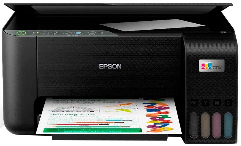 Foto do Produto Impressora Multifuncional Epson EcoTank L3250 3 em 1 Bivolt - Black