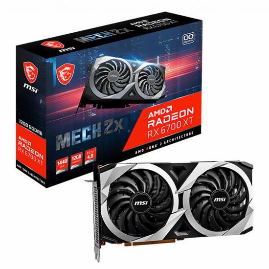 Foto do Produto Placa de Vídeo MSI Radeon RX6700 XT Mech 2X OC 12GB GDDR6 PCI-Express
