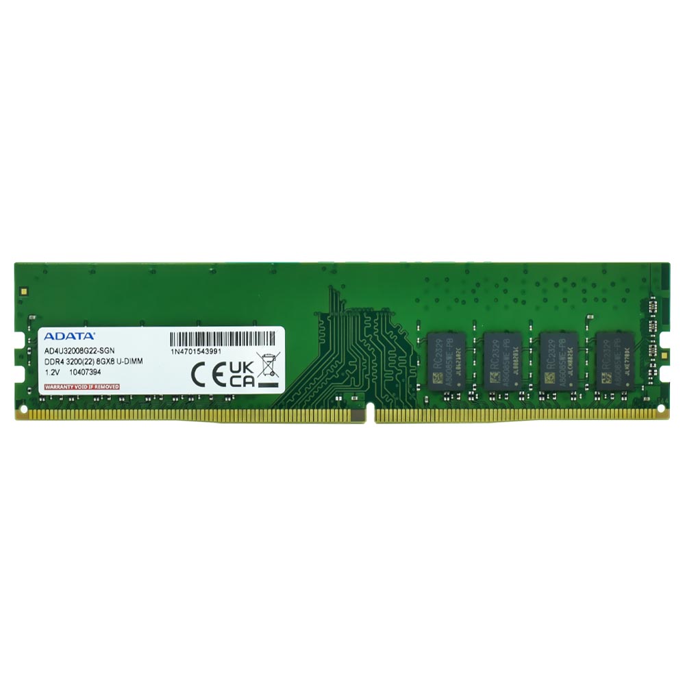 Foto do Produto Memória RAM ADATA DDR4 8GB 3200MHz - AD4U32008G22-SGN