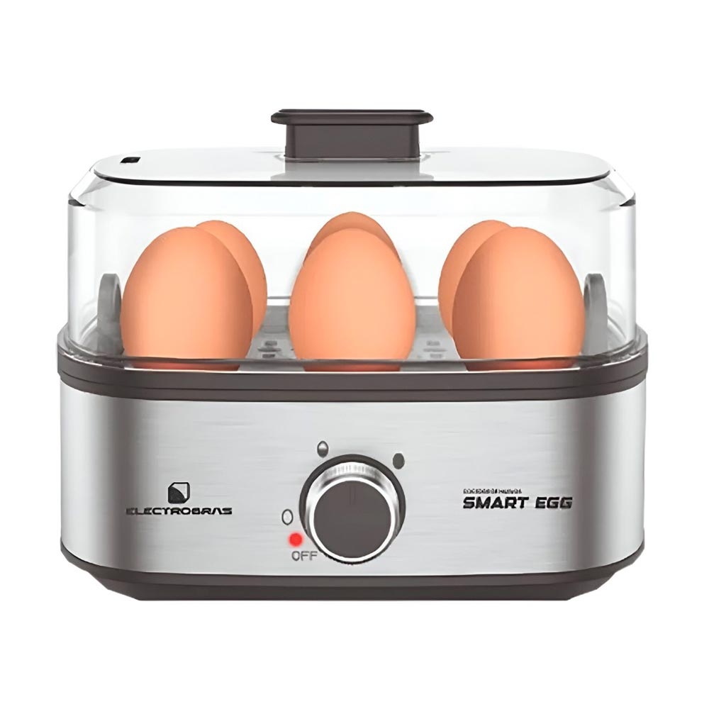 Foto do Produto Maquina De Cozinhar Ovos ElectroBras Smart Egg EBEG-06 - 300W - 110V/60Hz - Prata