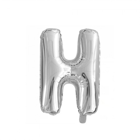 Foto do Produto Balao Letra H Prata 16 Polegadas