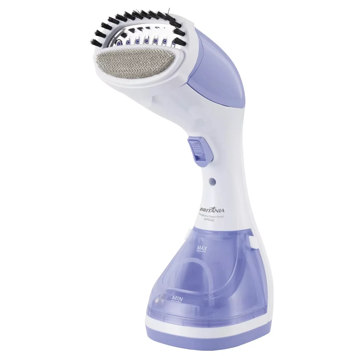 Foto do Produto Passadeira a Vapor Britânia BVP02L - 1100W - Tanque 180mL - 220V - Roxo e Branco