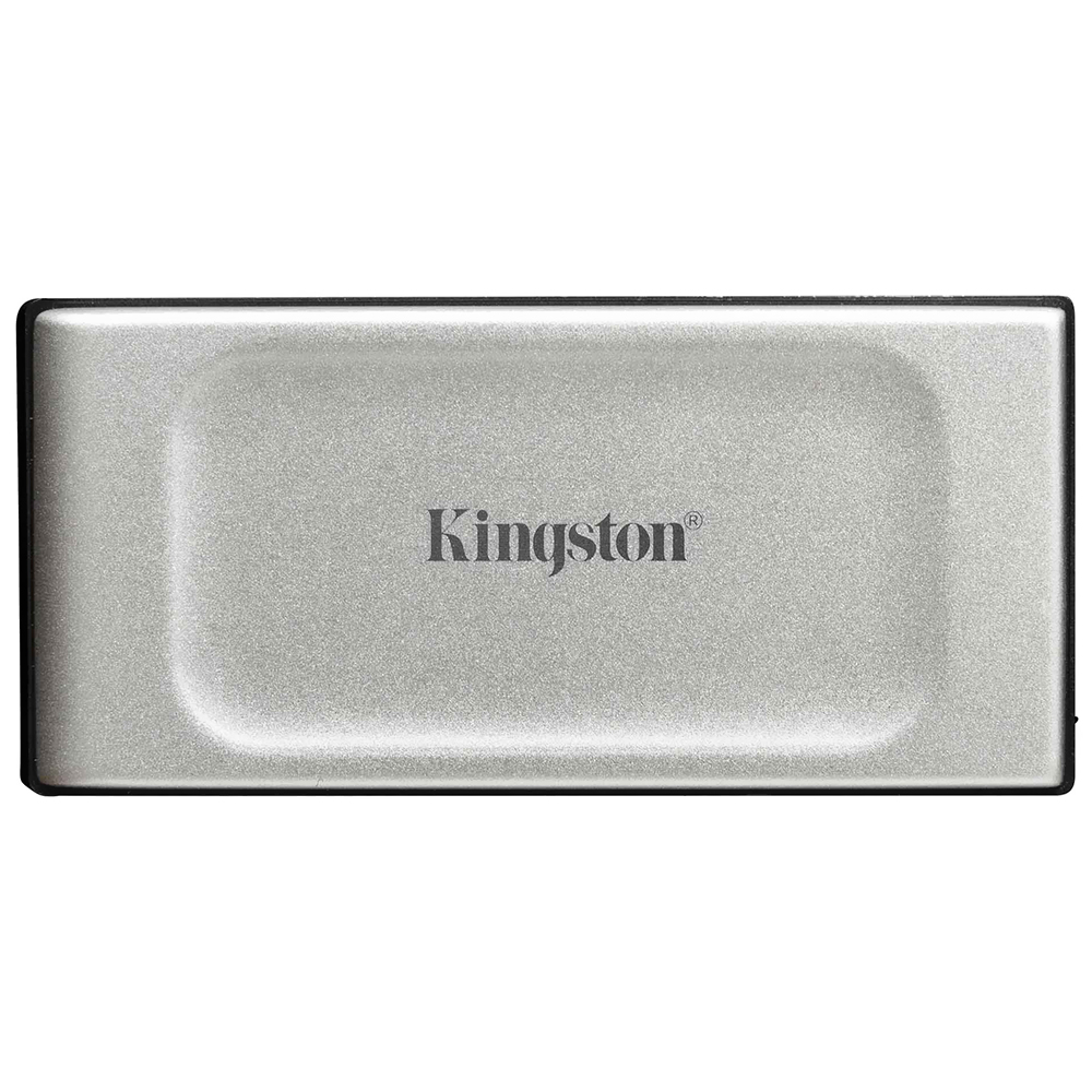 Foto do Produto SSD Externo Kingston 2TB Portatil XS2000 - Prata / Preto (SXS2000/2000G)