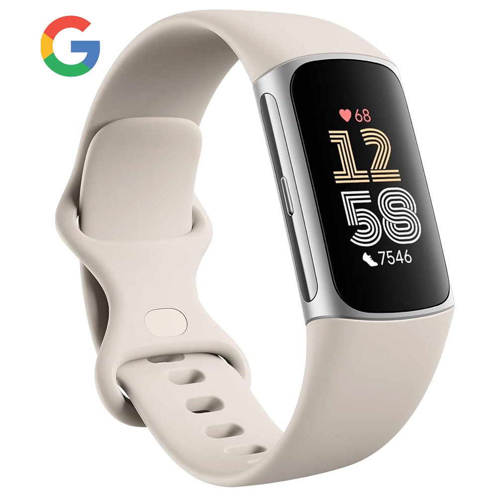 Foto do Produto Relógio Smartwatch Fitbit Charge 6 Google Integrado - Porcelain Silver