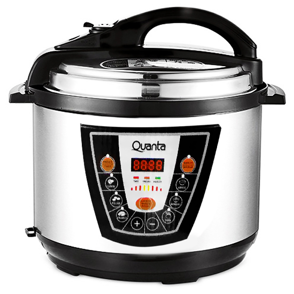 Foto do Produto Panela de Pressão Elétrica Quanta QTPE200 / 900W / 5 Litros / 127V ~ 60Hz - Prata/Preto