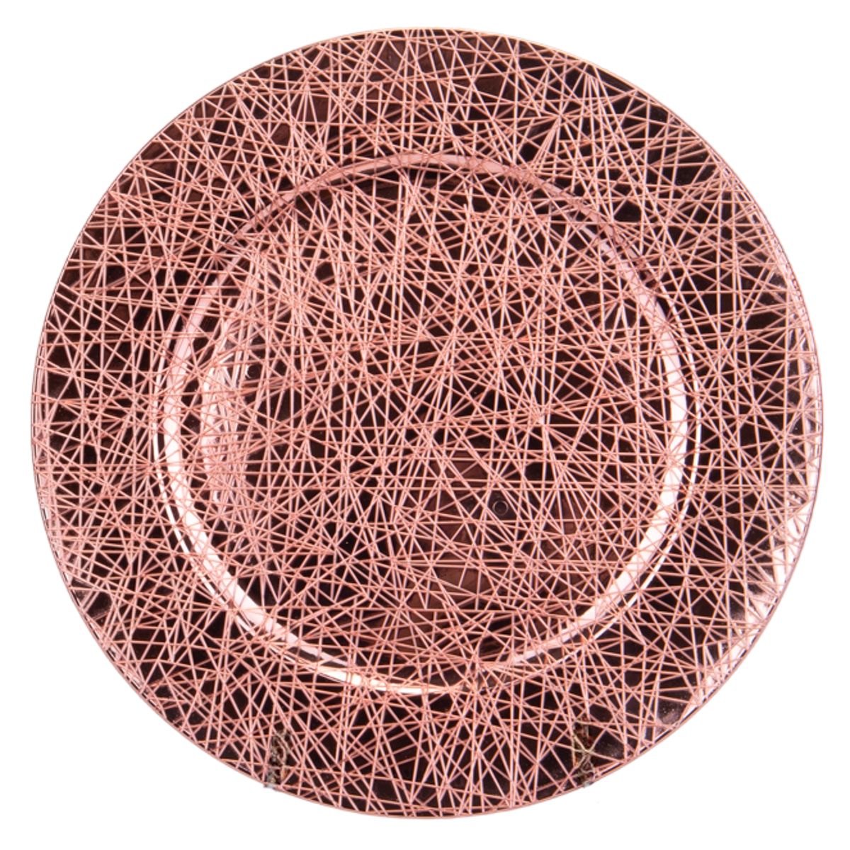 Foto do Produto SOUSPLAT REDONDO DE LUJO 33CM TRABAJADO EN ALTO RELIEVE GOLDEN ROSE