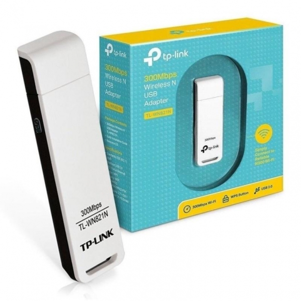 Foto do Produto ADAPTADOR USB WIFI TP-LINK TL-WN821N 300MBPS