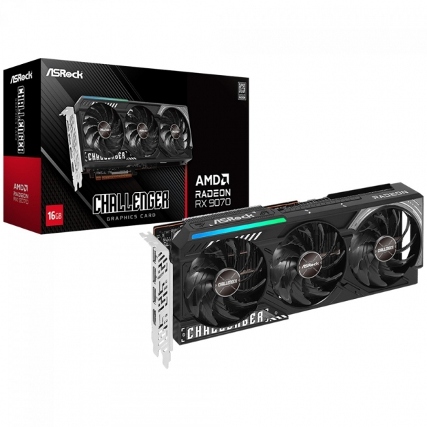 Foto do Produto VGA RX9070 16GB ASROCK CHALLENGER 90-GA5NZZ-00UANF RX9070 CL 16G 3 FAN