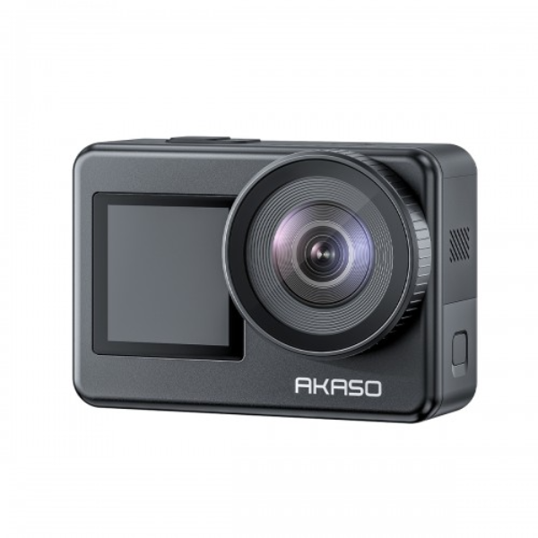 Foto do Produto Camera de Video Akaso Brave 7 Camera de Ação Esportiva Prova Dágua IPX8 / 20MP / 4K Ultra HD / 2 Baterias / EIS2.0 /2 Display - Preto