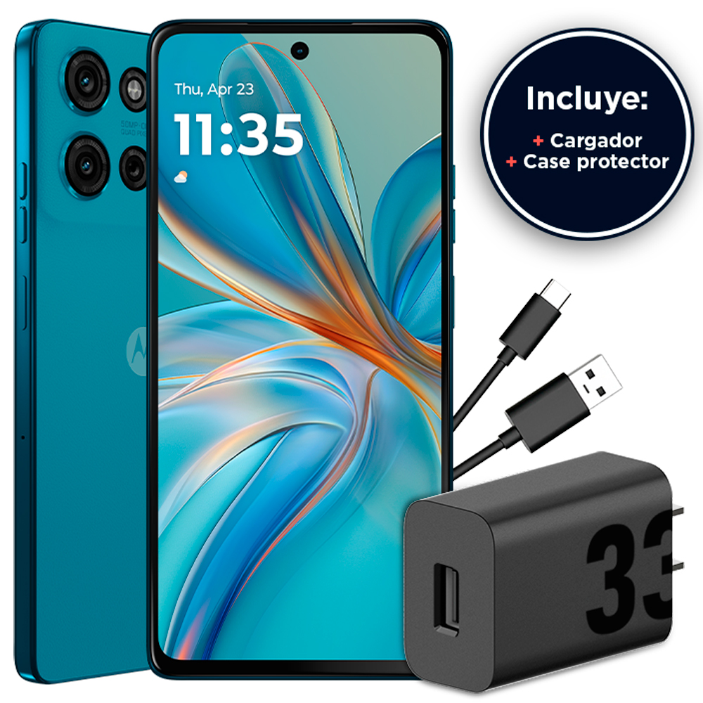 Foto do Produto Smartphone Motorola Moto G75 5G XT2437-2 Dual SIM 4+256GB 6.78? - Relucent Blue