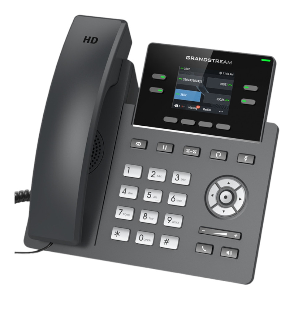 Foto do Produto GRANDSTREAM GRP 2612P IP PHONE 4 LINHAS POE EMPRESARIAL