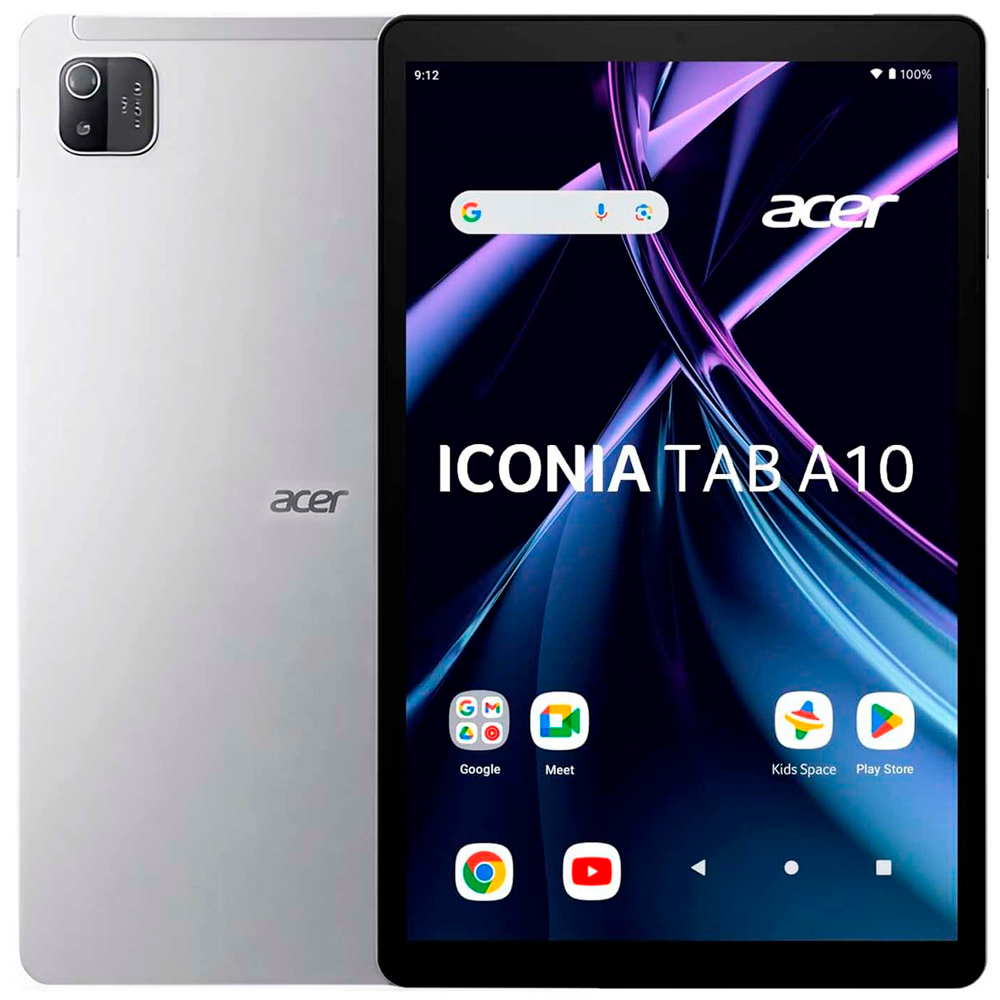 Foto do Produto Tablet Acer Iconia TAB A10 10.1” HD IPS 4GB+128GB Android 14 Chassis Aluminio