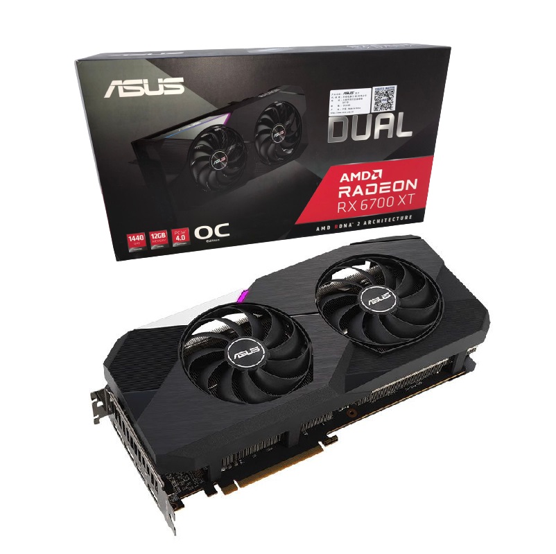 Foto do Produto PLACA DE VIDEO 12GB RX6700 XT 2622MHZ GDDR6 ASUS DUAL
