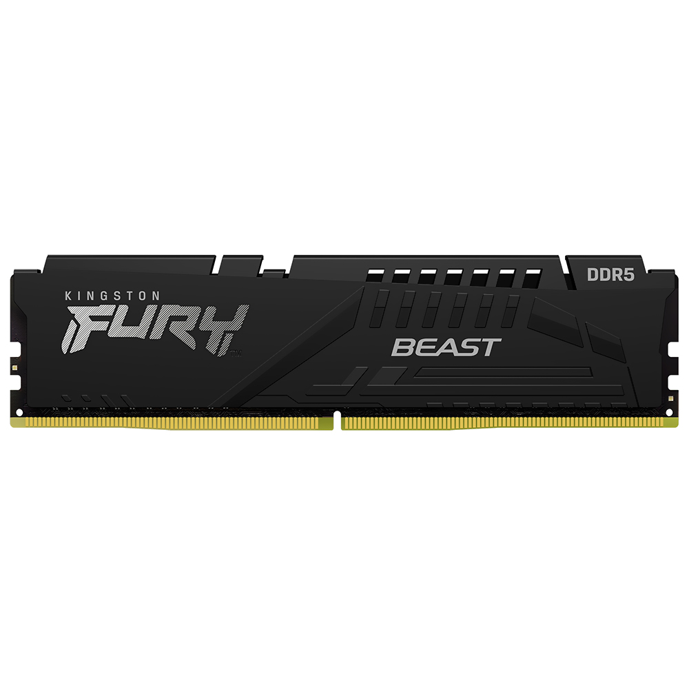 Foto do Produto Memoria RAM Kingston Fury Beast DDR5 32GB 6000MHz - Preto (KF560C36BBE-32)