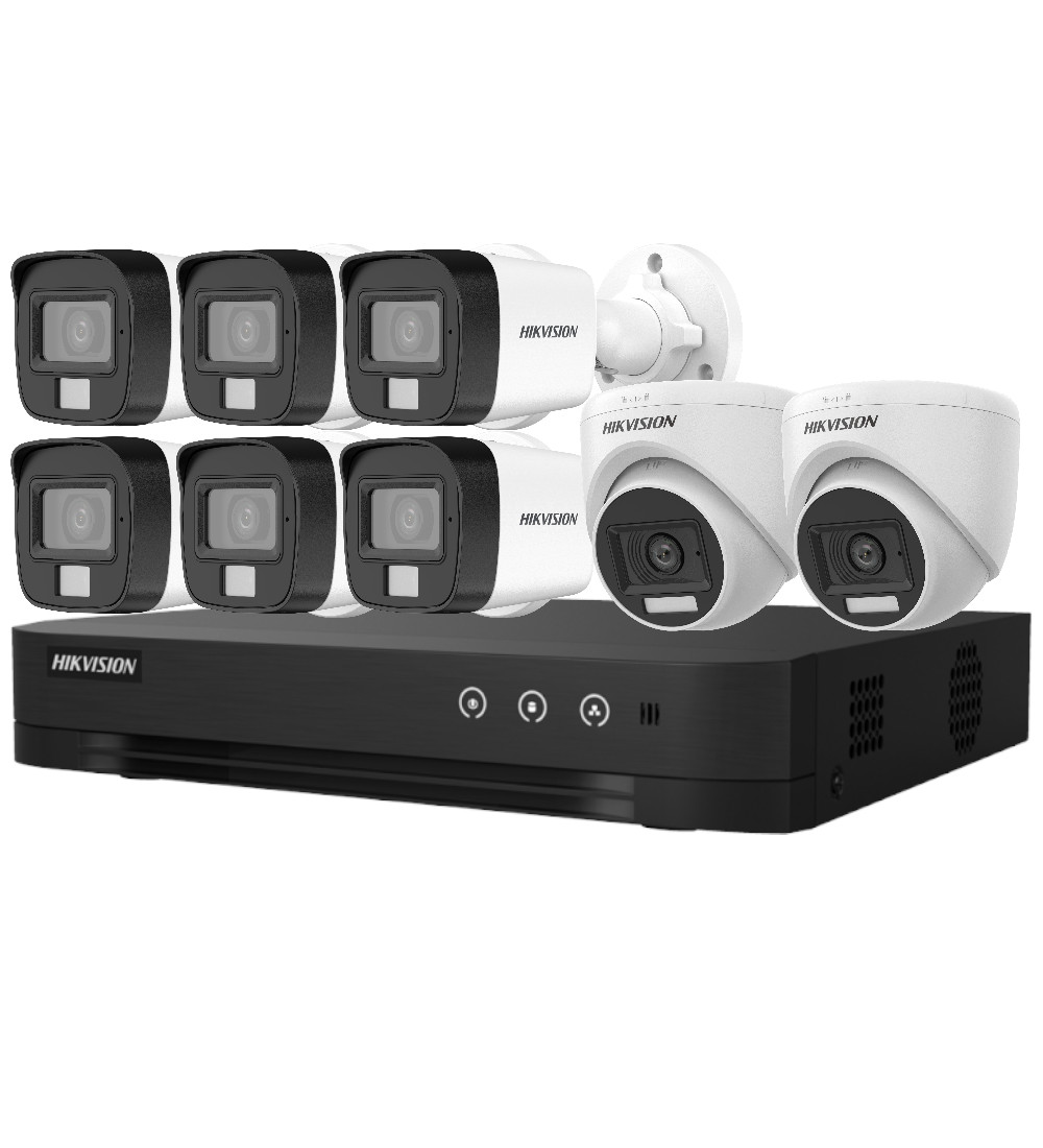 Foto do Produto HIKVISION KIT DVR 08CH KIT-7208HGHI-8CAM/HL