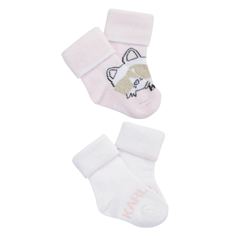 Foto do Produto 2 MEDIAS KARL LAGERFELD KIDS Z90039 BLANCO/ROSA