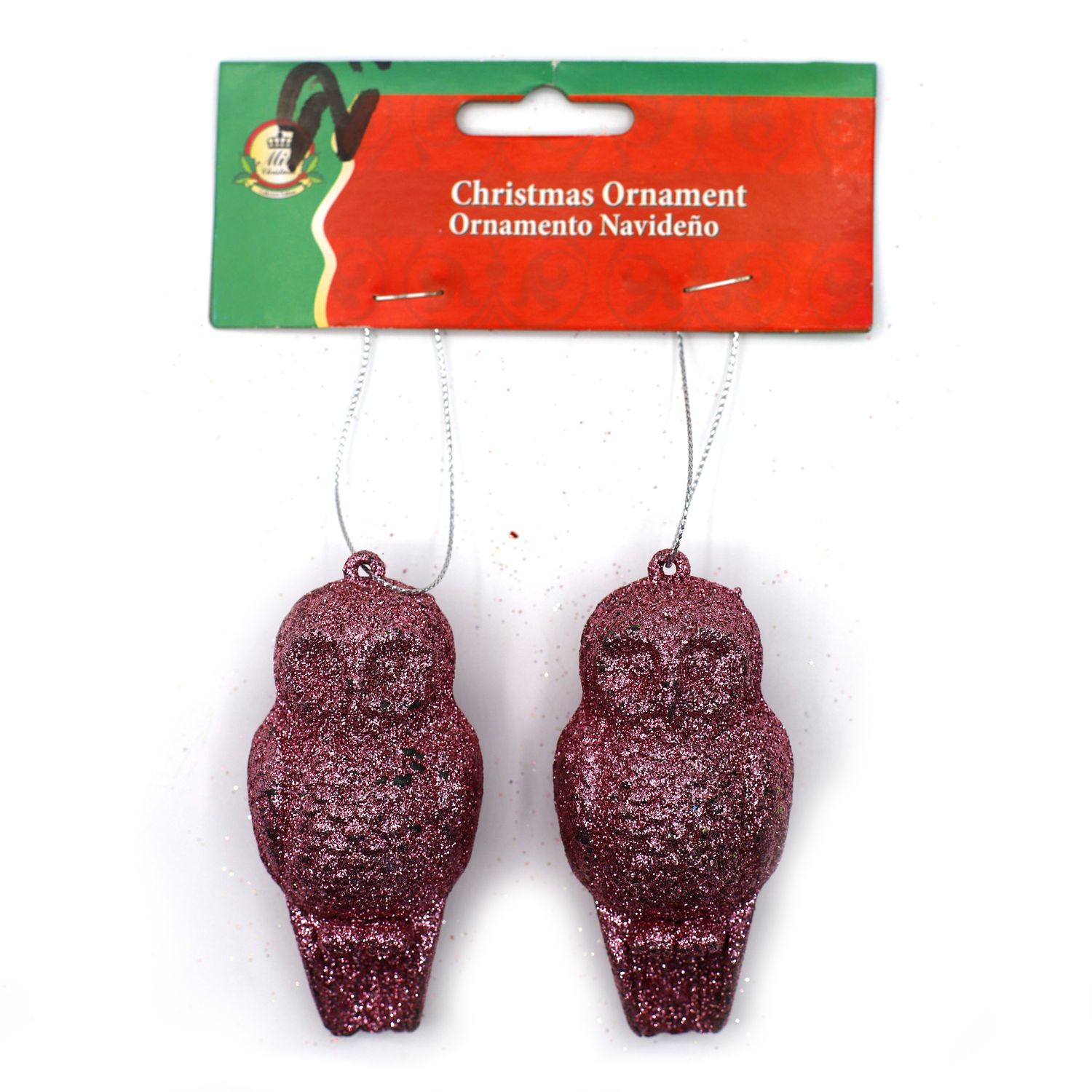 Foto do Produto COLGANTE NAVIDEÑO BUHOS ROSA C/2PZS XMTX215-753E