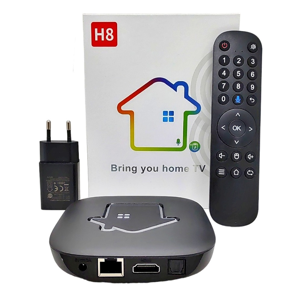 Foto do Produto RECEPTOR HTV BOX H8 4K IPTV 16GB+2GB HDR10 USB 3.0 AND 11