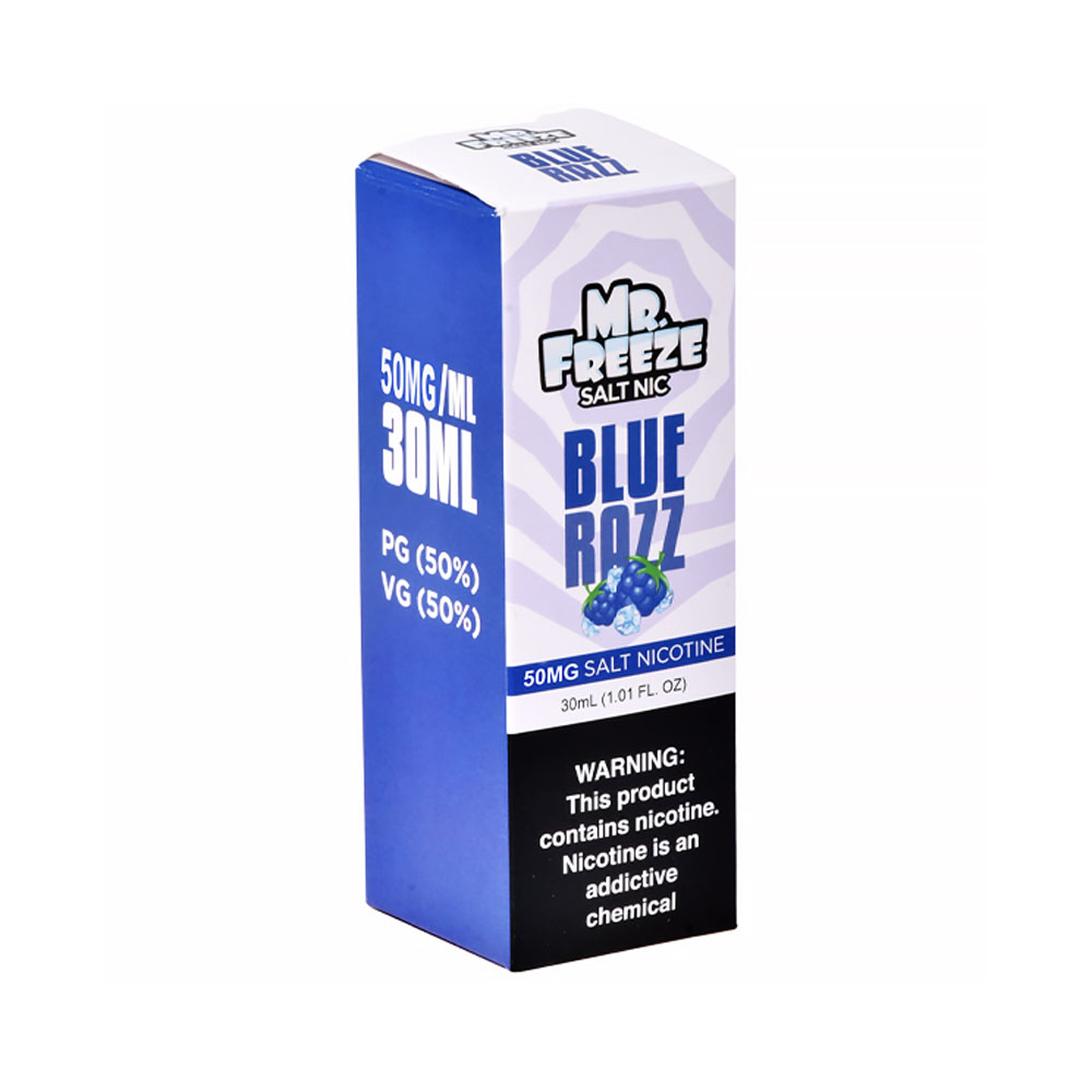 Foto do Produto Esencia Mr. Freeze Nic Salt Blue Razz 50mg 30ml