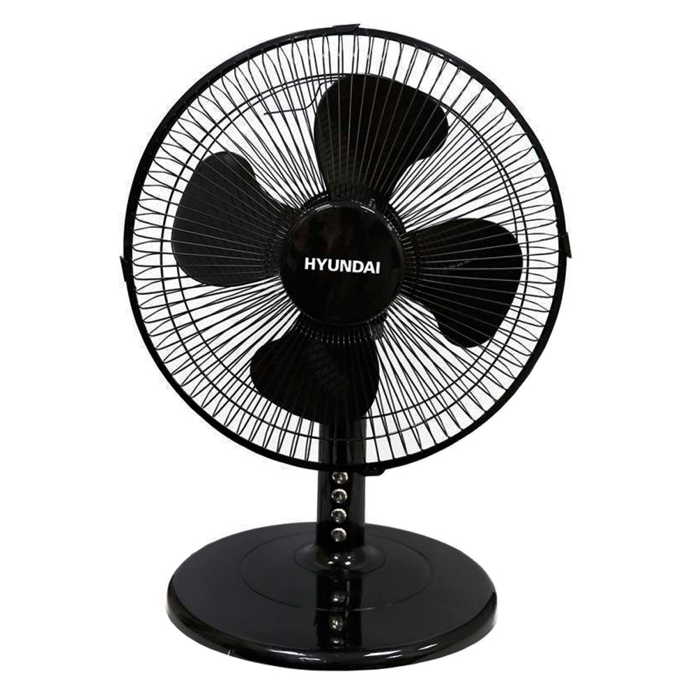 Foto do Produto Ventilador de Mesa Hyundai HY-FD30ABW - 50W - 30cm - 110V - Preto