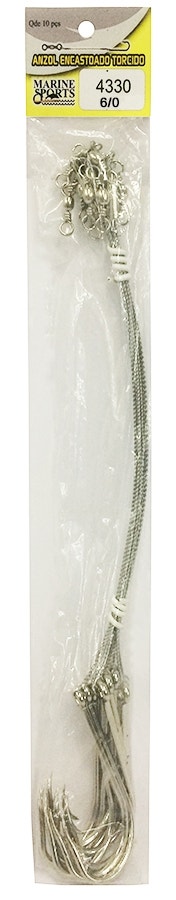 Foto do Produto Anzol Encastoado Marine Sports 4330 6/0 com 10 Pçs