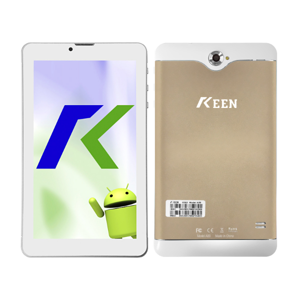 Foto do Produto Tablet KEEN A88 Dual SIM 8GB de 7.0" 2MP / VGA - Dourado / Branco