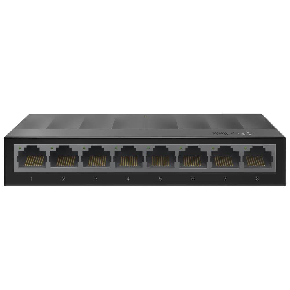 Foto do Produto Hub Switch Tp-link LS1008G 8 Portas - Preto (10/100/1000Mbps)
